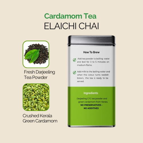 Cardamom Tea with FREE Tulsi Honey 100g